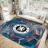 Chelsea FC Design Crystal Velvet Carpet Cozy Non?Slip Printed Rug For Bedroom Living Room Entrance