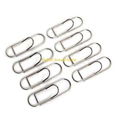 W89C 25 Pieces Large Binder Clips Metal File Paper Clips Book Page Marks Small Bookmarker Document Office Supplies