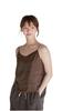 Women's Lightweight Casual Linen Camisole: Summer Style, See-Through, Breathable, Solid Color