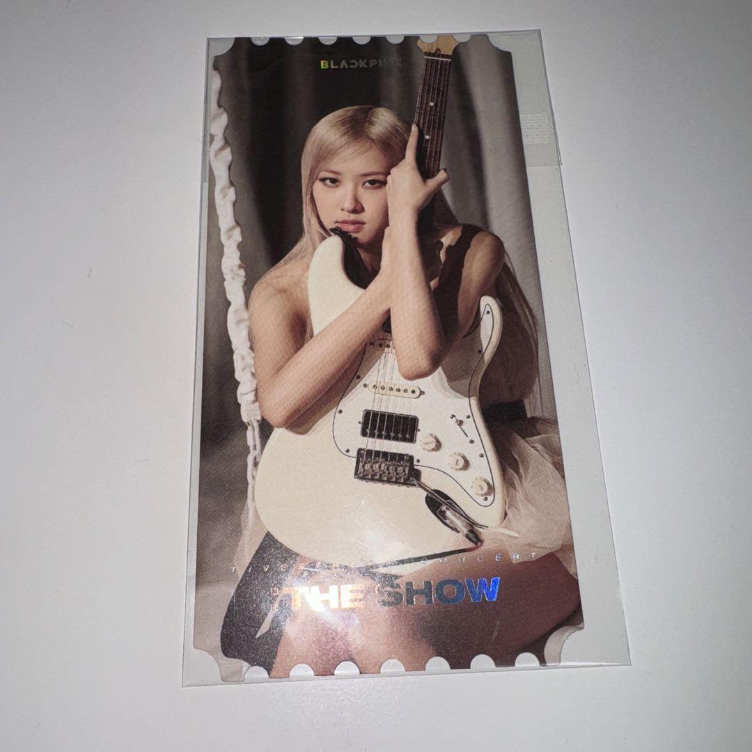 

[USED] BLACKPINK THE SHOW YG Bonus Trading Card Ticket Style Rosé