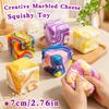 Gorący Produkt Marmurkowy Wirujący Ser Squishy Piłeczka Antystresowa Powolny Odbiór Ściskanie Fidget Zabawka do Ulgi Sensorycznej ADHD Autyzm Dzieci Dorośli