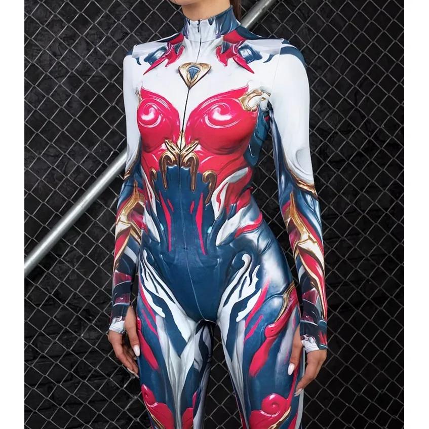 Yetişkinler İçin 3D Dijital Baskılı Sahne Kostümleri Cadılar Bayramı Etkinliği Karnaval Temalı Parti Cosplay Kostümü Rol Yapma Oyunu Tulum