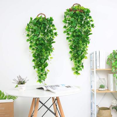 Chic Hanging Faux Leaves Realistic Plastic Decorative