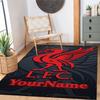 Liverpool Customizable Name Floor Mat Perfect for Playrooms Foyer Living Rooms Kitchen Anti-slip Rug Anime Office Decor Gift for Festivals