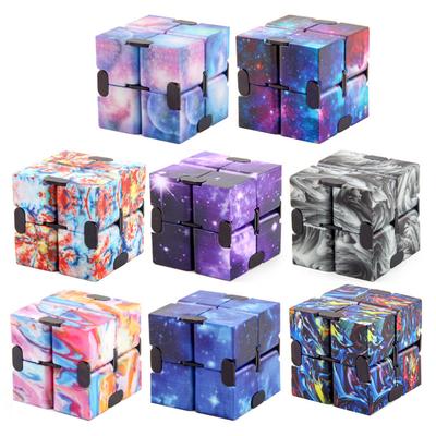 Starry Sky Infinity Stress Relief Cube Fidget Toy Designed for Children Adults Relieve Stress Hand Activity Maze Playthings Decompression Fidget