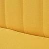 Canapé - vidaXL - 2 places - Tissu Jaune - Fixe - Style Contemporain
