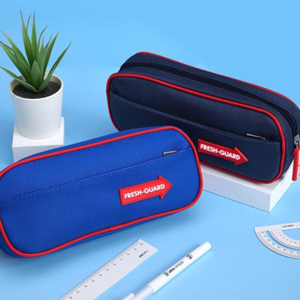 Double Layers Pencil Case Oxford Cloth Stationery Pen Pouch Pencil Bag  School Office Supplies
