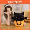 Peluche Mignonne de Citrouille Chauve-Souris d'Halloween pour l'Anniversaire d'Enfants et la Décoration de la Maison