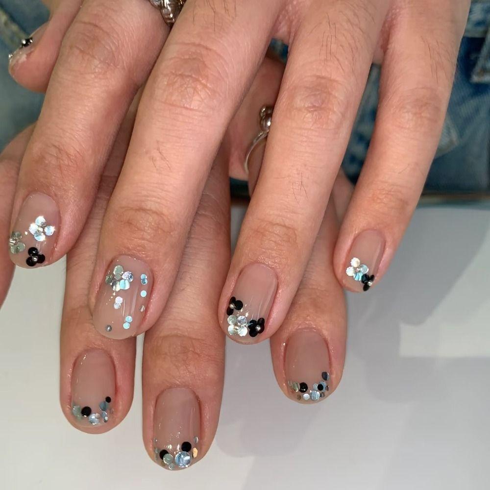 Colorful Glitter Nail Accessories 6-Grid Sequins Nail Decorations Nail Art Decorations Nail Salon