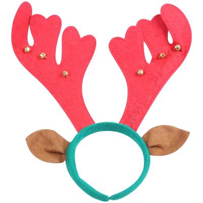 Nuevo Vestido elegante Sombrero De Navidad Diademas Sombrero De Cuernos De Reno Santa Navidad Adulto