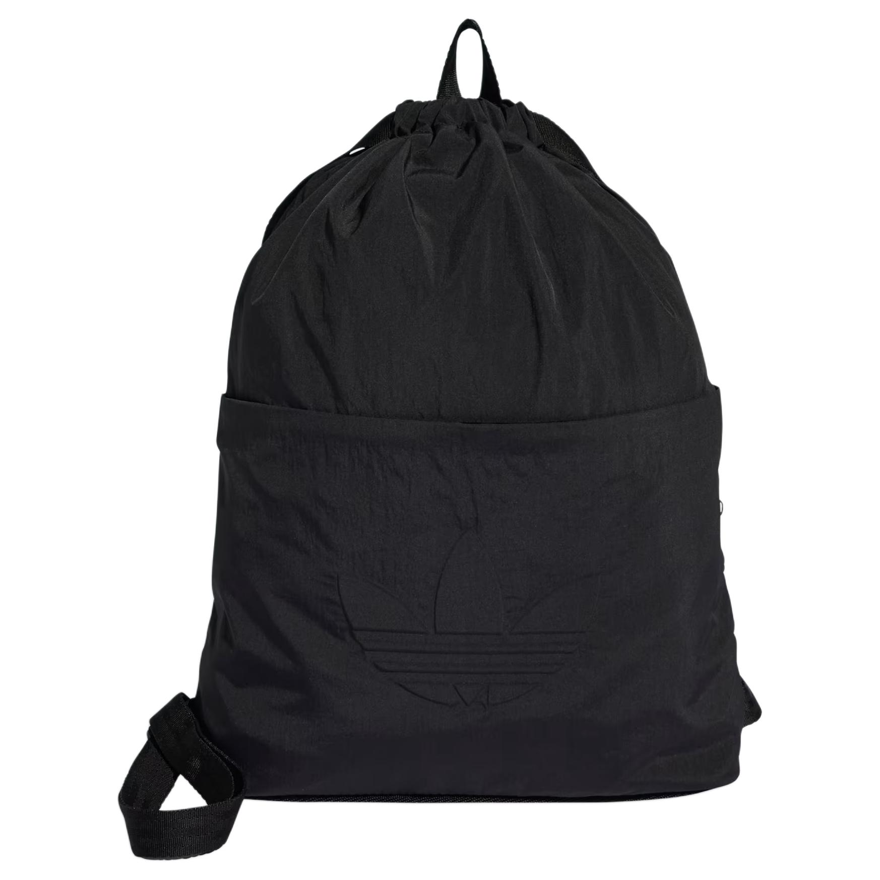 

Adidas Originals 19.5L Everyday Icons Series Textured Trefoil Logo Nylon Backpack Unisex Backpack Black KE0109 Black