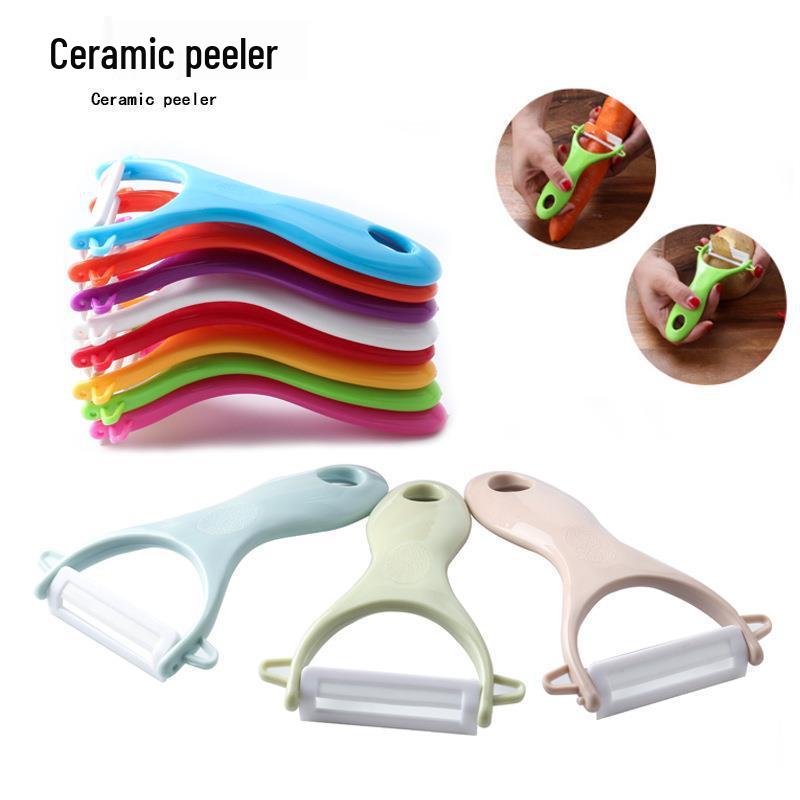 Ceramic Melon Peeler & Grater Kitchen Tool White