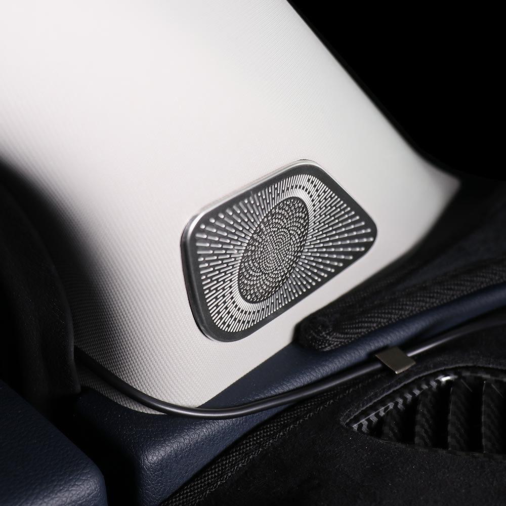 Car Interior For Kia Sportage NQ5 Stainless Steel Door A-pillar Speaker Cover Small Horn Trim Styling Moulding