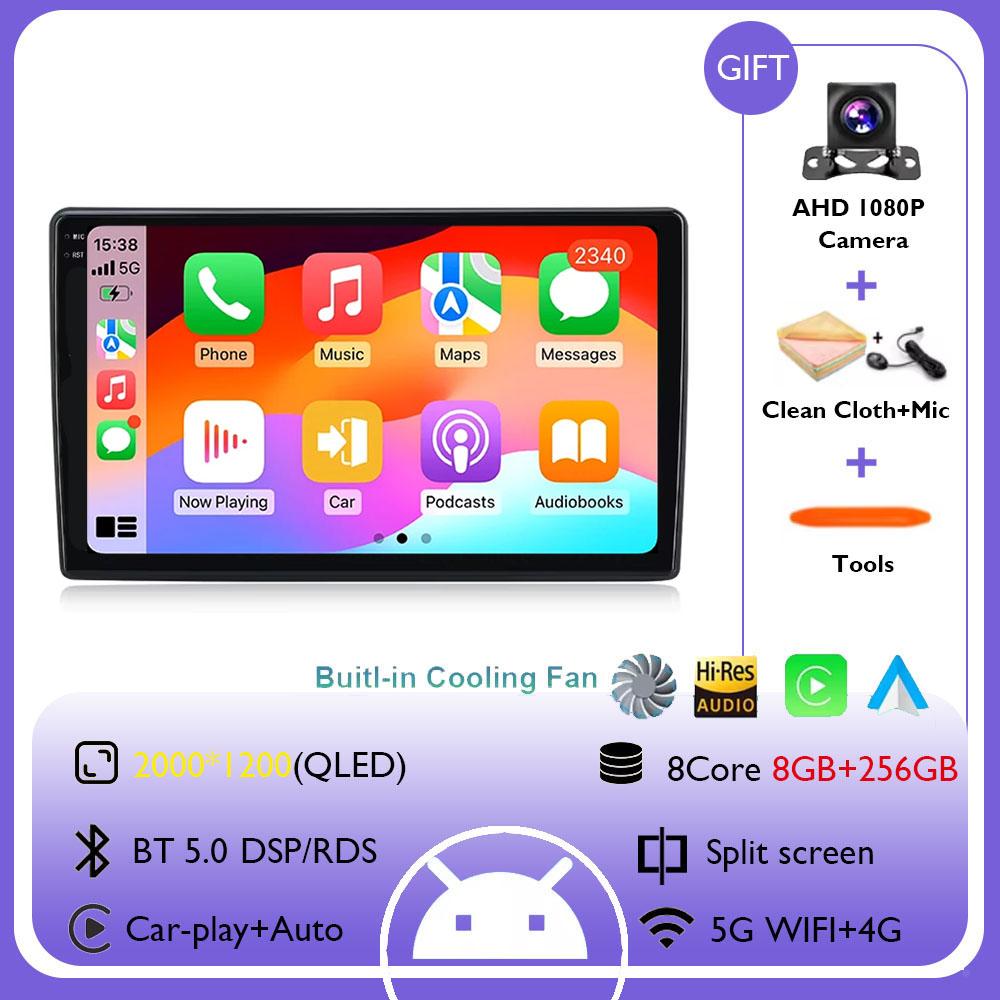 9Inch For Kia Ceed 2007 2008 2009  Android 14 Wireless Carplay Auto Car Radio Multimedia Video Player Navigation GPS DSP 4G+WIFI