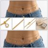 Fashion Double Layer Snake Bone Waist Chain for Women Personality Sexy Round Bead Belly Chain Summer Beach Bikini Jewelry