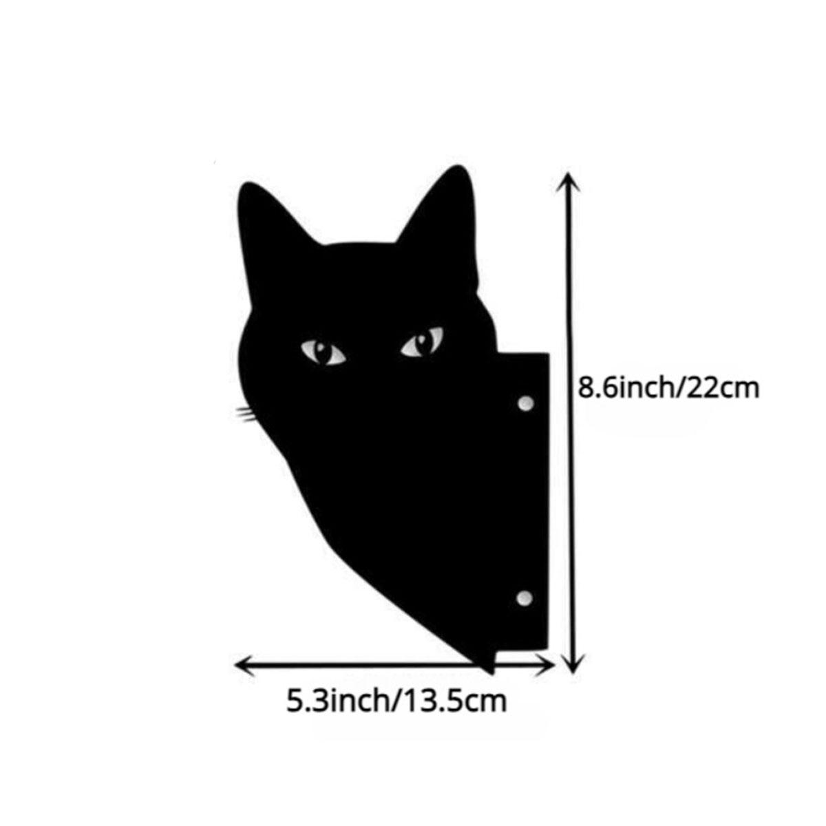 

Элегантная черная металлическая скульптура подглядывающего кота — идеальное украшение газона и двора. Iron Art Silhouette Идеально подходит для подарков чёрный