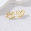 LATS Unique Design Metallic Cartoon Animal Colt Horse Statement Stud Earrings for Women Girl Gold Silver Jewelry