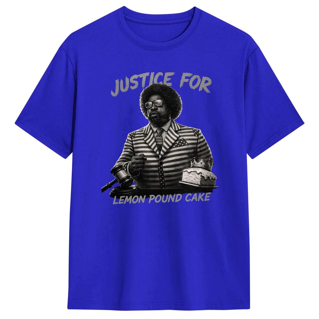 AfroUnisex Lemon Pound Cake Cotton TShirt For Male Beach Streetwear TShirts Leisure Tee Shirt Oversized Design Tops