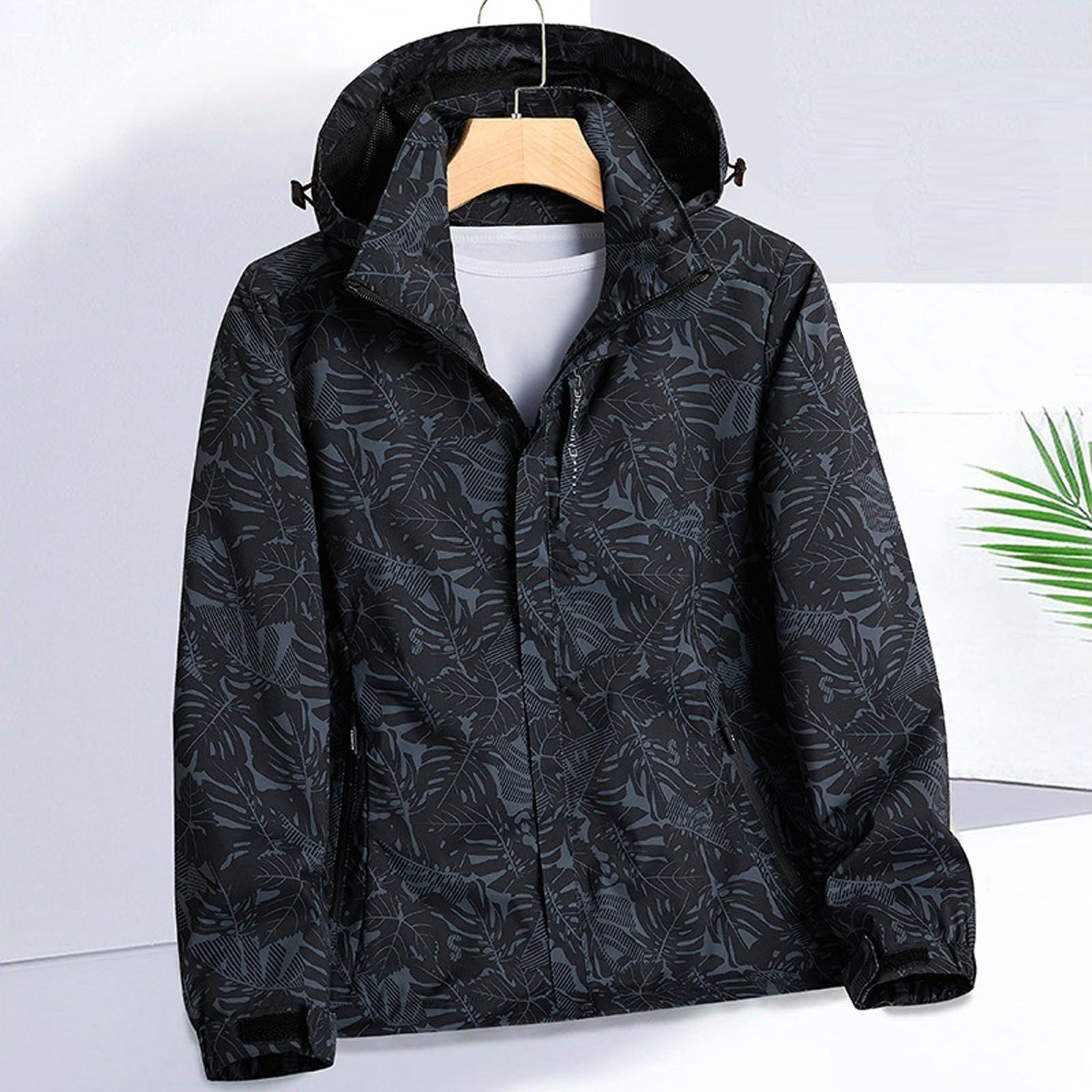 

Куртка женская водонепроницаемая ветровка легкая дождевая куртка с карманами упаковываемая дождевик для женщин с капюшоном L чёрный