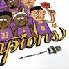 Nike Los Angeles Lakers Champions Club Roster T Shirt DM4553-100