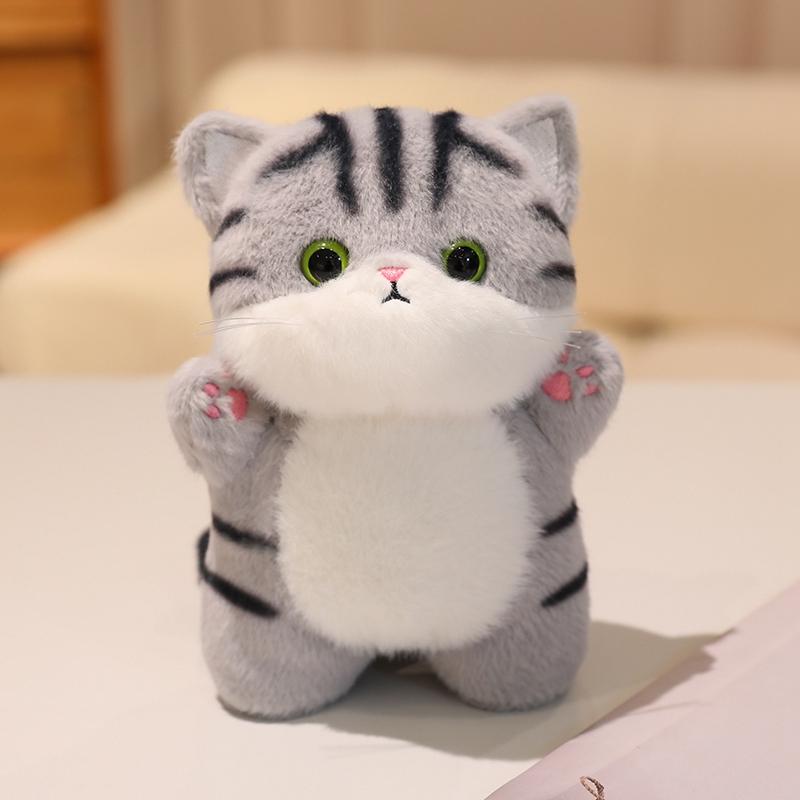 1Pc 20CM Kawaii Cat Plush Doll Toy Cartoon Ragdoll Cat Lucky Cat Siamese Cat with Accessories Stuffed Soft Animal Doll Gifts