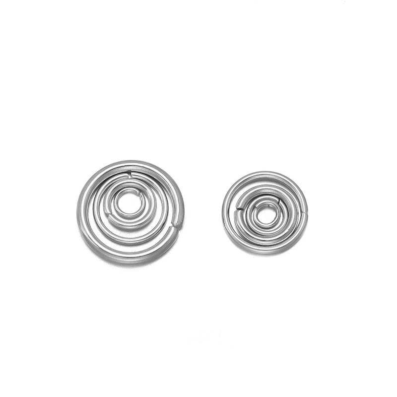100-200Pcs Stainless Steel Open Single Loops Jump Rings Split Rings For Jewelry Making DIY Necklace Connectors Accessories