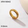 Elegant Gold-Plated Titanium Steel Ring for Women - Versatile Light Luxury Jewelry 