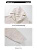 2025 Men's & Women's Dark Gray Hooded Knit Cardigan - American Style Casual Sweater for Autumn & Winter.