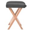 VidaXL Tabouret de massage pliant avec siège 12 cm d'épaisseur Noir