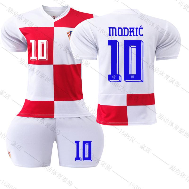 Football training jersey Euro 2024 Croatia home football jersey No. 10 Modric national team ball #16