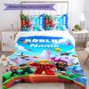 3pcs Custom Name Gaming Roblox Bedding Set Duvet Cover Closure Includes 1 Duvet Cover & 2 Pillowcases for All Seasons Bedroom Decor