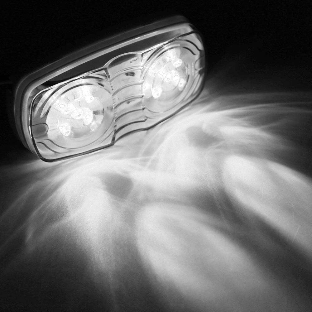 LED Truck Side Light Double Round Side Light 10LED Truck Signal Light Anti-tailgating Signal Lights Car Side Light 12/24V