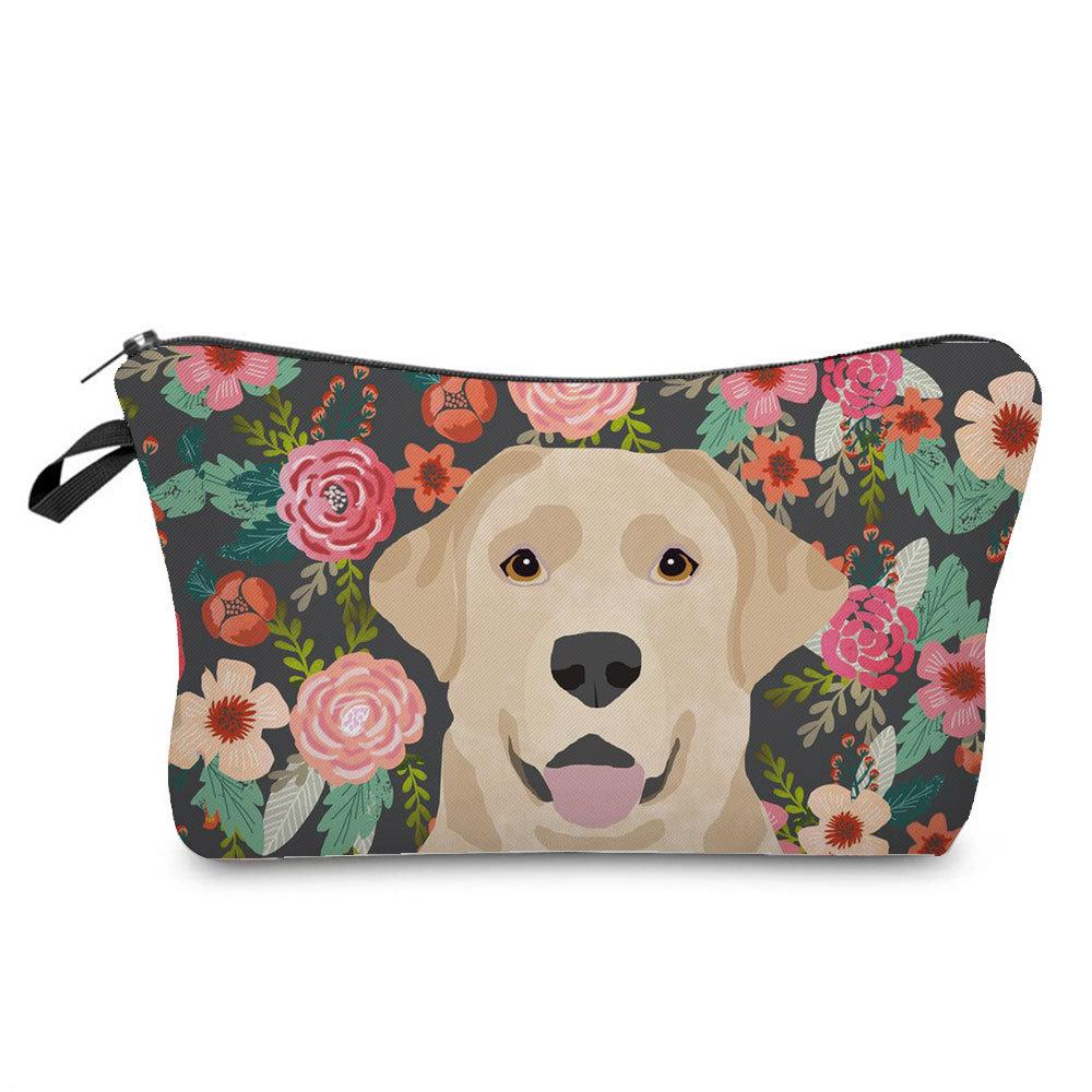 Women Flower Print Cosmetic Bag Toiletries Organize Travel Storage Case 6666