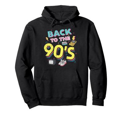 Zurück in die 90er Kassette Retro Old School Damen Herren Kinder Hoodie