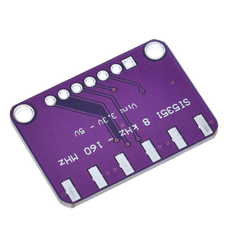 DC 3V-5V 5351 Si5351A Si5351 I2C Clock Generator Breakout Board Module Signal Generator Clock 8KHz-160MHz For Arduino