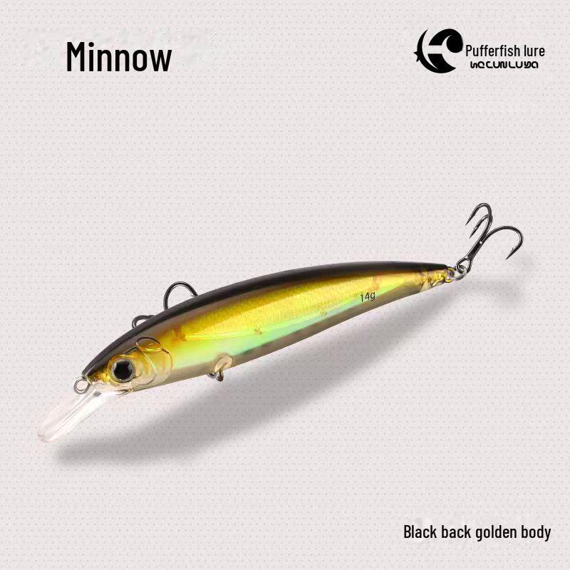 

Плавающие бусины Minnow для дальнего заброса, Luya Hovering Fish Bait для рыбалки на открытом воздухе About 14g