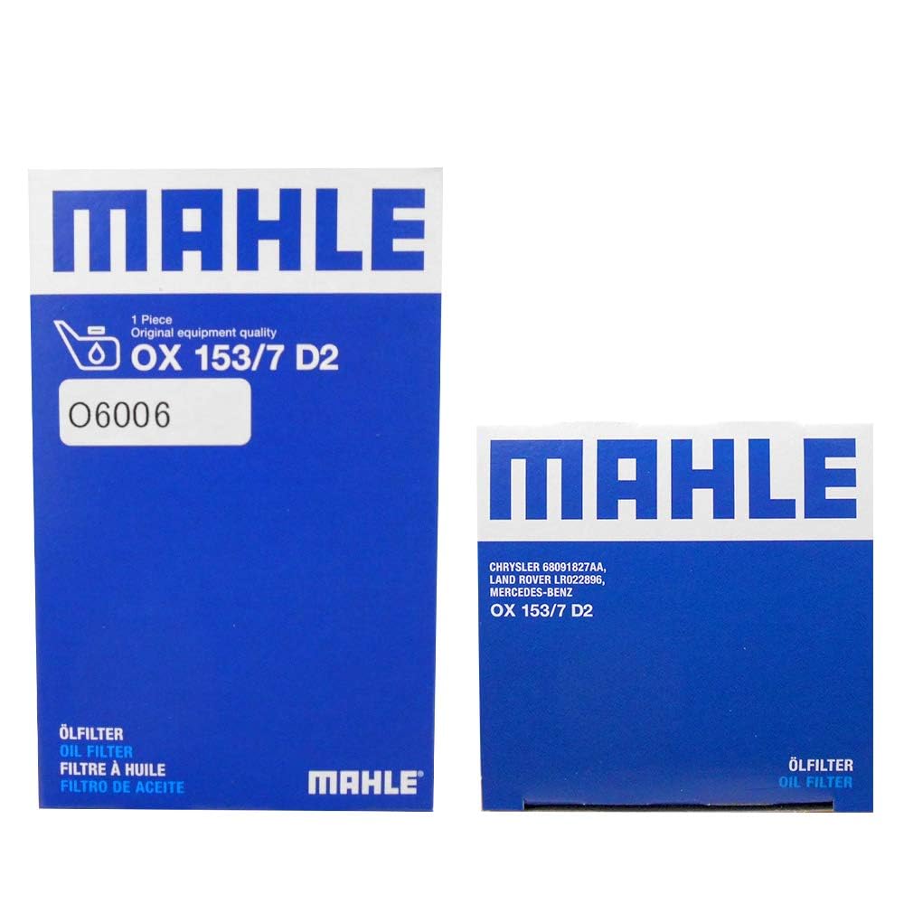 [Sett med 2] MAHLE Filterelement Mercedes Benz C-klasse CLS-klasse