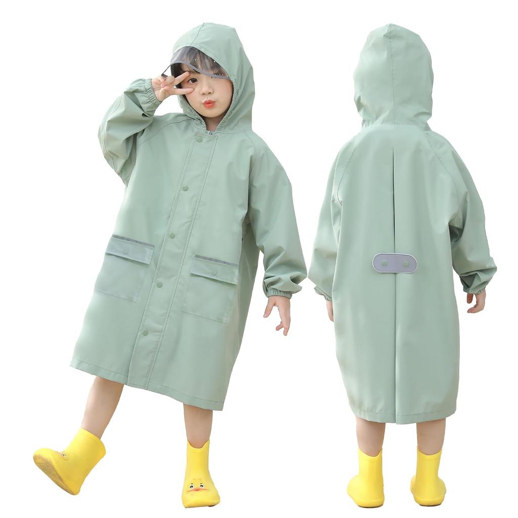 Raincoat for Raincoat for Rain Poncho for Transparent Reflective Suitable for School Storage Rainwear [MIR] Kids, Children, Kids, Thick, Visor, Tape,