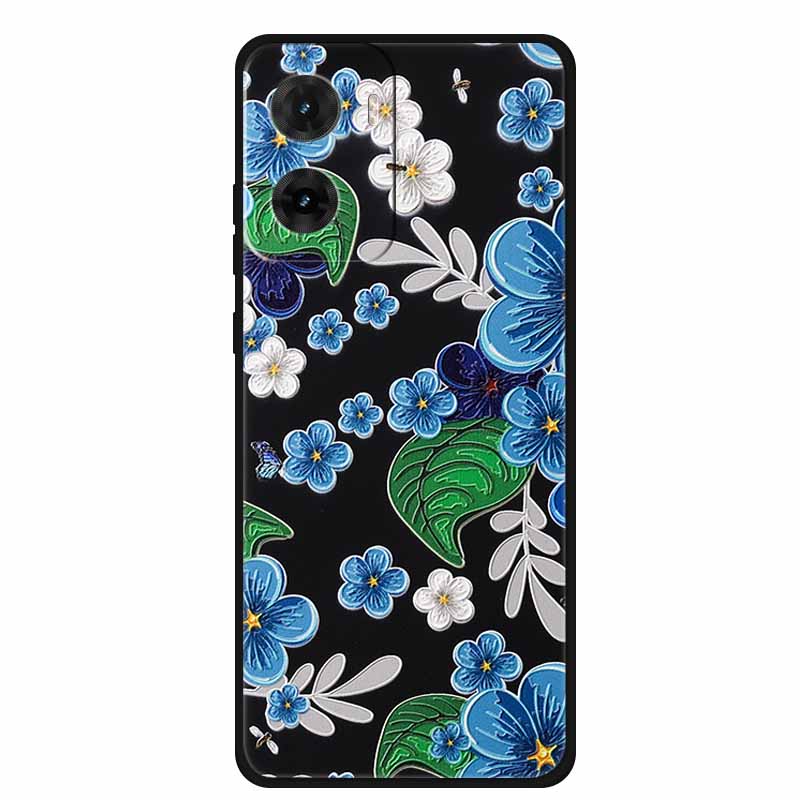 3D Emboss Case For Motorola G06 Phone Case Flowers Shockproof Soft Silicone Coque For Motorola E15 G05 G06 Power Back Cover Case