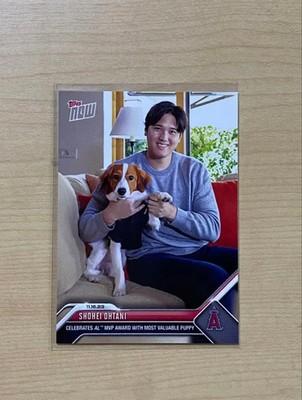 2023 Topps Now OS-19 Shohei Ohtani Decoy Dog Angels Dodgers AL MVP Card