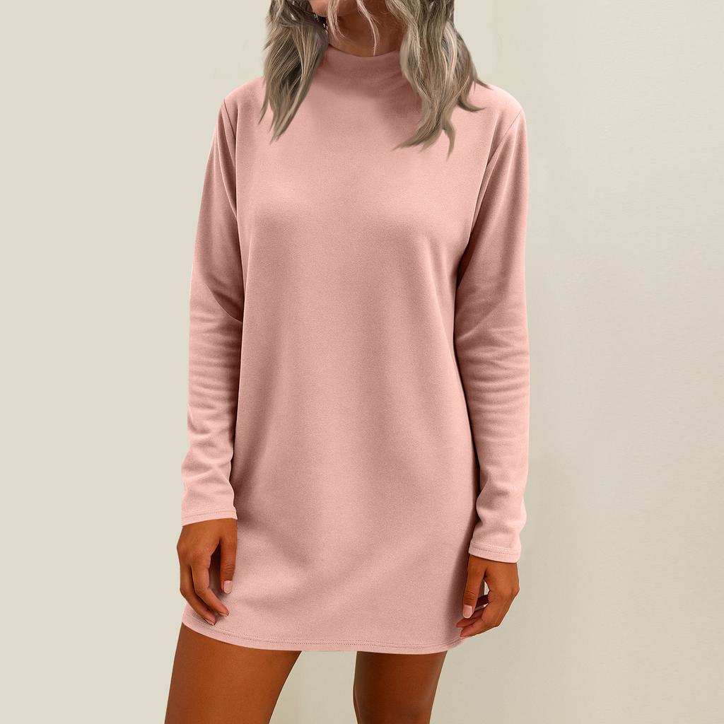 Women's Loose Mid Length Long Sleeved Home Skirt