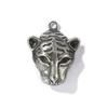 1 Stück 304 Edelstahl Anhänger Antik Silber Farbe Löwenkopf / Wolfskopf / Tigerkopf Anhänger Für DIY Halskette Schmuckherstellung