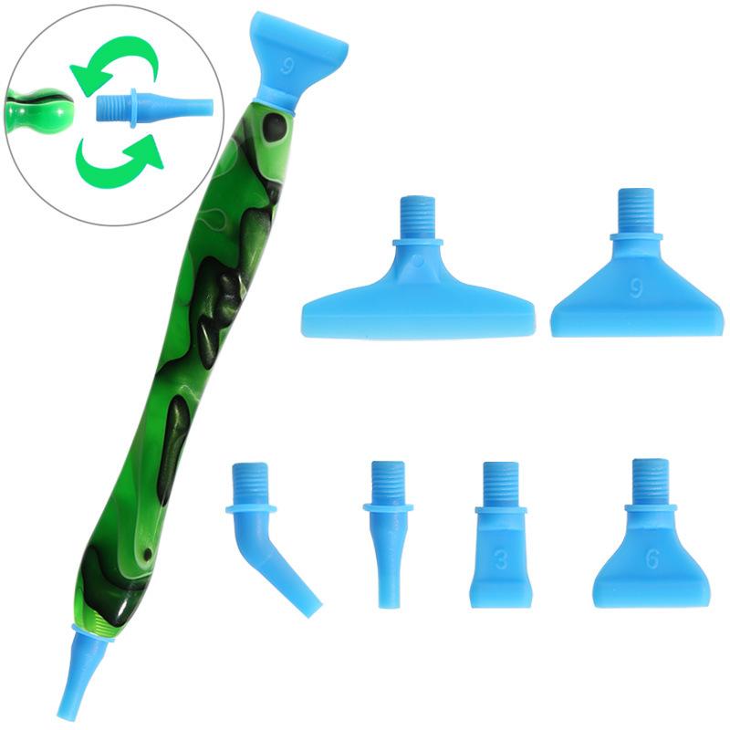 5D Resin Diamond Painting Pen Replacement Pen Heads Point Drill Pens with Clay Suitable for DIY Art Crafts Diamond Painting