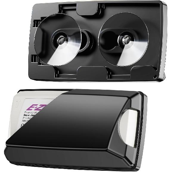 

Держатель EZ Pass для лобового стекла, держатель транспондера для оплаты проезда с присосками для EZ Pass Mini/iPass 1-Count (Black)