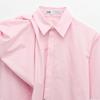 Za Autumn New Arrivals Women's Clothing Zr European and American Style Fashionable Shoulder Puff Design Poplin Shirt 2510259