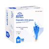 Inkco 50-Pack Disposable Nitrile PVC Gloves - Food Safe, Waterproof, for Kitchen & Cleaning
