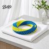Interactive Tug Toys for Dogs Dog Dental Toy, Textured Woven Nylon Chew Teeth Cleaning Durable Fetch Round or Figure 8 Design, Washable Toy