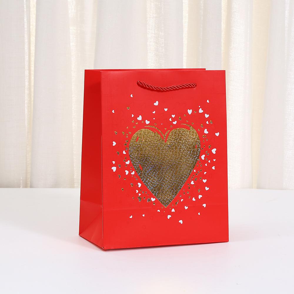 StoBag heart theme gift wrapping bags for sweets luxury designer bags romantic valentine gift bags for candy treat favors
