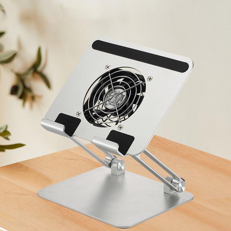 

D56-4 Aluminum Alloy Tablet Stand with Cooling Fan for iPad Foldable Desktop Bracket