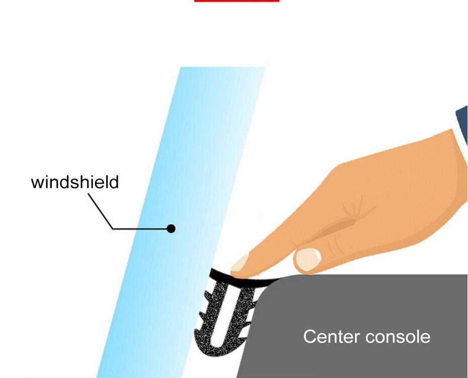 Car Universal Dashboard Sealing Strip Sound Insulation Rubber Strip Dust-proof 1.6M For Car SUV MPV Auto Interior Accessories